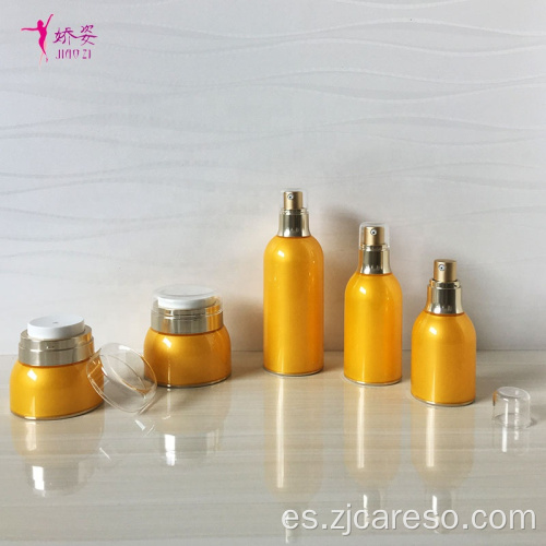Airless Cosmetic Sets Frascos de loción y tarro de crema